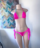 COTTON CANDY. Pink Thong Bikini